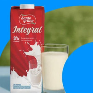 imagem do produto leite integral santo grano 1 litro