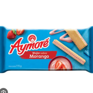 imagem do produto BISCOITO WAFER AYMORE SABOR MORANGO 105 GRAMAS