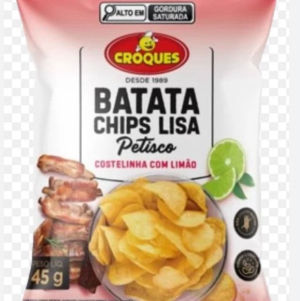 imagem do produto BATATA CHIPS SABOR COSTELINHA COM LIMÃO 45 GRAMAS