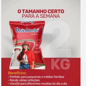 imagem do produto Arroz vasconcelos pacote 2 kilos 