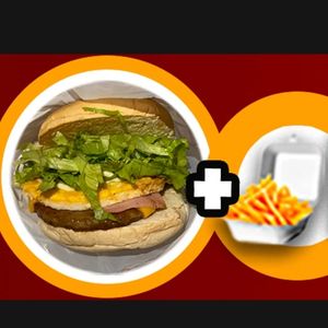 imagem do produto Combo X-EGG + batata + coca cola lata 