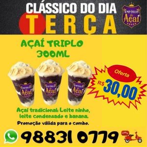 imagem do produto COMBO 3 AÇAÍS TRADICIONAL 300ML