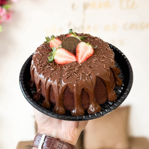 imagem do produto Afogadinho de chocolate com morangos