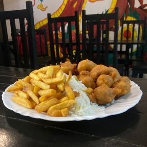 imagem do produto Frango Empanado com arroz e fritas