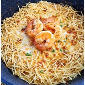 imagem do produto Camarão internacional; Salpicão; Arroz e Farofa.