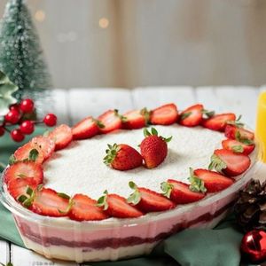 imagem do produto Peru natalino; Salpicão; Arroz; Farofa; legumes salteados; Morangoffe;