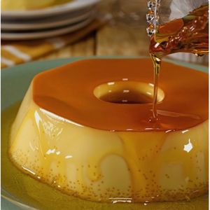 imagem do produto Pudim de leite cremoso com calda caramelizada (Serve de 6-8 pessoas)