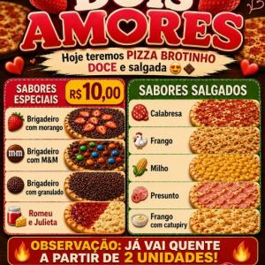 imagem do produto Piza Brotinho Brigadeiro com MM