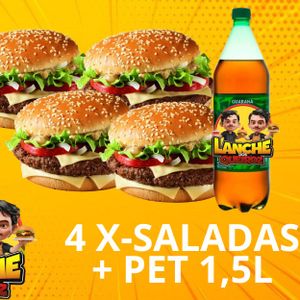 imagem do produto 4 x-saladas + refri 1,5L