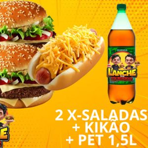 imagem do produto 2 X-Saladas + Kikão + refri 1,5L