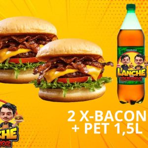 imagem do produto 2 x-bacon + refri 1,5L