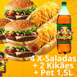 imagem do produto 4 X-Saladas + 2 Kikães + Pet 1,5L