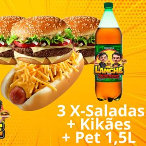 imagem do produto 3 X-Saladas + Kikão + Pet 1,5L