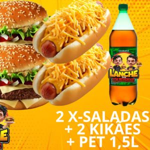 imagem do produto 2 X-Saladas + 2 Kikães + refri 1,5L