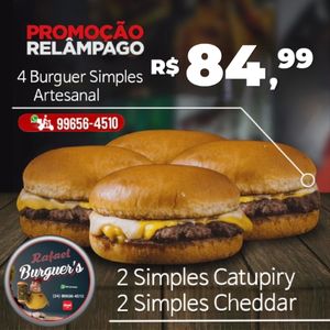 imagem do produto Promoção Relâmpago 4 Burguer Simples 