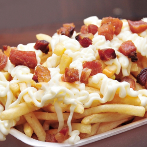 imagem do produto Batata Frita Pequena , Com Catupiry e Bacon ( 180g )