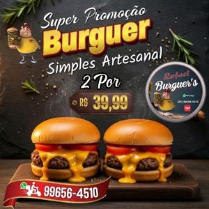 imagem do produto Promoção 2 Burguer Simples Cheddar 