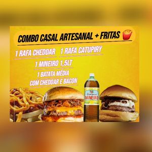 imagem do produto Combo Casal Artesanal + Fritas 🍟