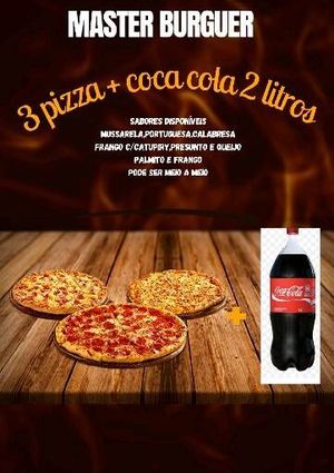 imagem do produto 03 Pizzas G 8 Fatias + 1 Coca Cola 2 litros