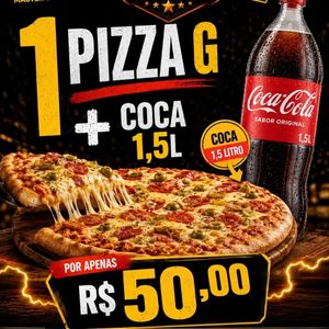 imagem do produto 01 pizza G + coca 1,5L