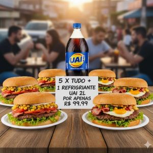 imagem do produto 5 X TUDO + 1 REFRIGERANTE 2LTS 