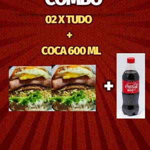 imagem do produto 02 x tudo + coca 600 ml 