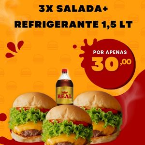 imagem do produto 3x salada + Refrigerante 1.5 lt