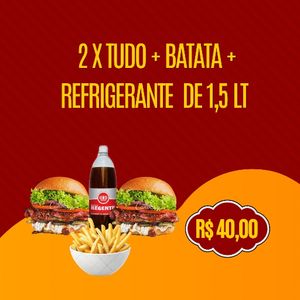 imagem do produto 2 X tudo+ batata + Refrigerante 1.5