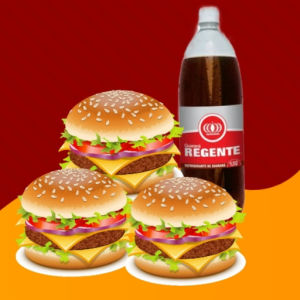 imagem do produto 3x salada + Refrigerante 1.5 lt