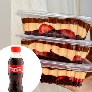 imagem do produto 1 escondidinho debrowniecomMorango + 1 coca 200ml