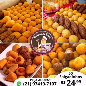 imagem do produto 50 UNIDADES (SALGADOS/MISTURADOS)