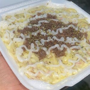 imagem do produto Macarrão Carne do sol ao molho branco 