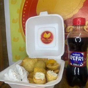 imagem do produto KIT 20 SALGADOS + REFRI INDAIA 250ML
