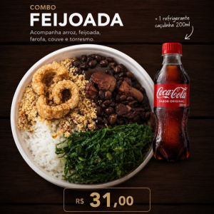 imagem do produto FEIJOADA MÉDIA + BEBIDA