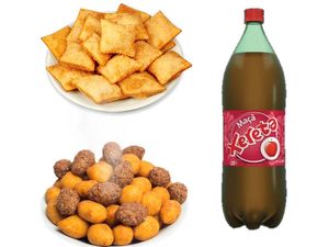 imagem do produto Combo completo -  50 salgados, 20 pastéis médio e 1 refrigerante
