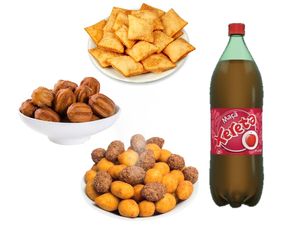 imagem do produto Combo completo Churros-  30 salgados, 20 pastéis mini, 20 churros e 1 refri.