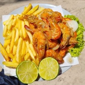 imagem do produto Fritas com camarão (com casca)