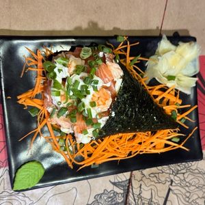 imagem do produto TEMAKI CAMARÃO/SALMÃO FRESCO SEM ARROZ.