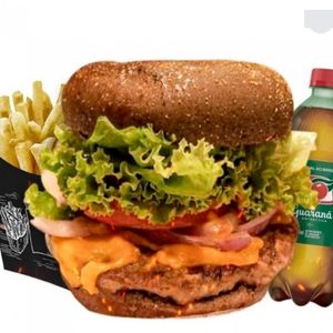 imagem do produto Combo salada burguer + batata + guaraná 600ml