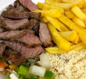 imagem do produto Marmitex de Picanha bovina na brasa c/ fritas ou salpicão