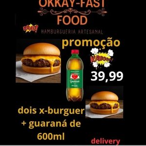 imagem do produto Promoção dois x-burguer + guaraná 600ml