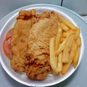 imagem do produto Filé de frango empanado c/fritas 