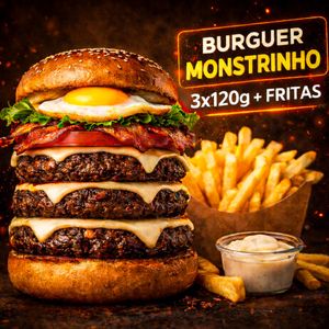 imagem do produto Burguer Monstrinho + Fritas