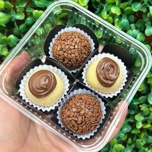 imagem do produto Quarteto de Brigadeiro Gourmet - Ninho com Nutella e Chocolate ao Leite
