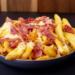 imagem do produto Fritas 250gr com queijo e bacon