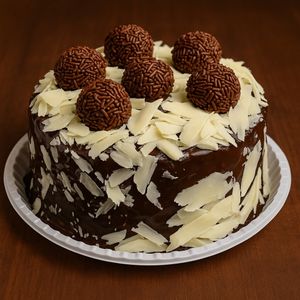 imagem do produto Bolo de Brigadeiro com Raspa de Chocolate Branco