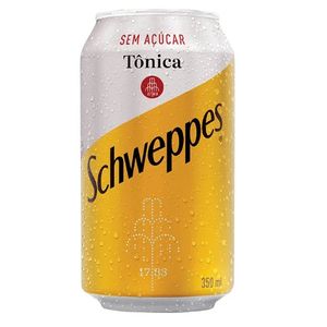 imagem do produto Água Tônica Schweppes Zero Açúcar 350 ml.