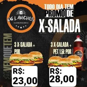 imagem do produto 3 X-Salada + Guaraná de 1,lt