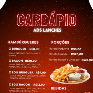 imagem do produto Cardápio 