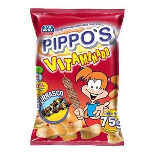 imagem do produto Salgadinho Sabor Churrasco Pippo's Embalagem 75g